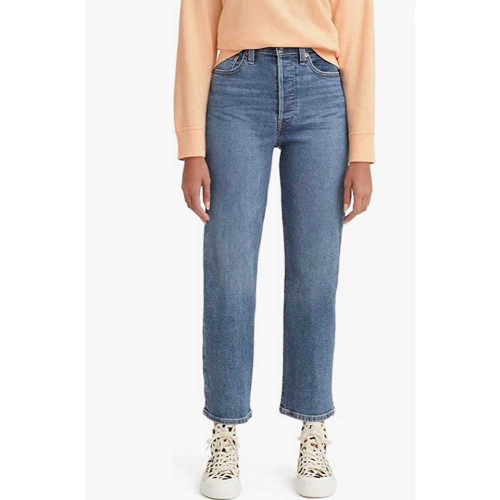 Levi's Womens Ribcage Straight Ankle Jeans